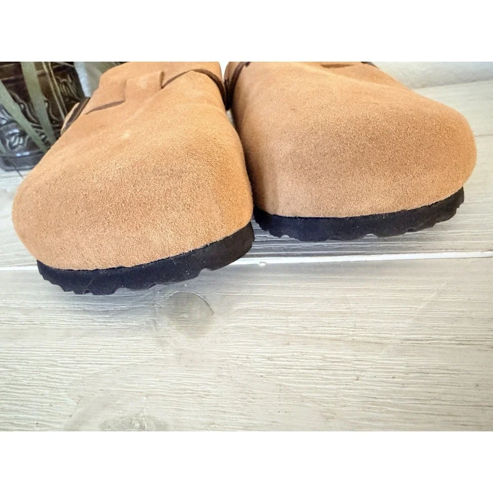 NEW Birkenstock Boston 45 Suede Clog soft footbed Unisex Shoes Slip On 12 - Picture 5 of 7